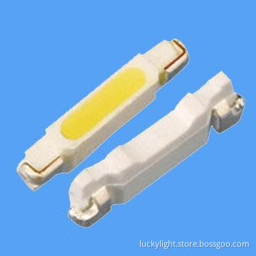 020 SMD White Emitted Color LED Components, 1,200mcd, 3.8 x 1.2 x 0.6mm, Applies to LCD Backlight